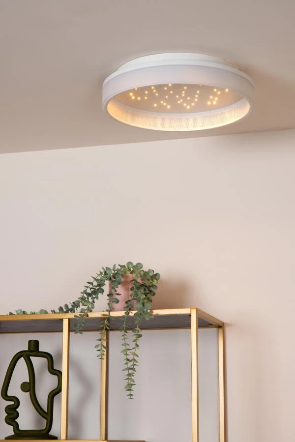 Lucide ESTREJA - Flush ceiling light - Ø 40 cm - LED Dim. - 2500K/3000K - White - ambiance 2